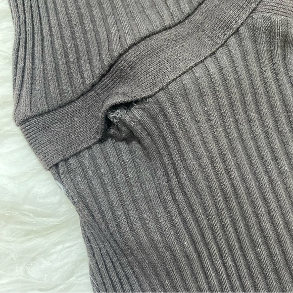 ZAR Brown One-Shoulder Ribbed Midi Dress - Picture 4 of 4